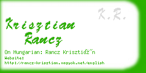 krisztian rancz business card